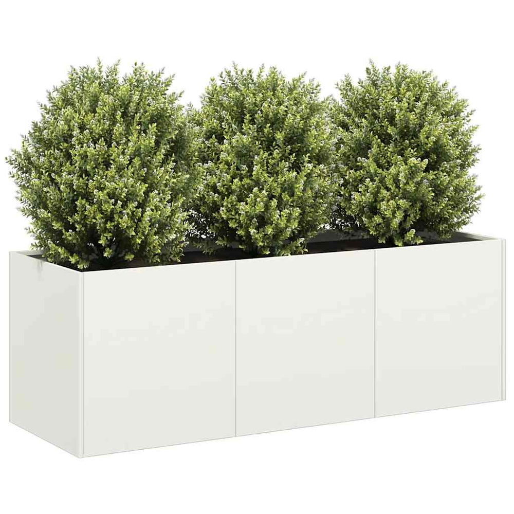 Lovelis, baltos spalvos, 120x40x40cm, šaltai valcuotas plienas
