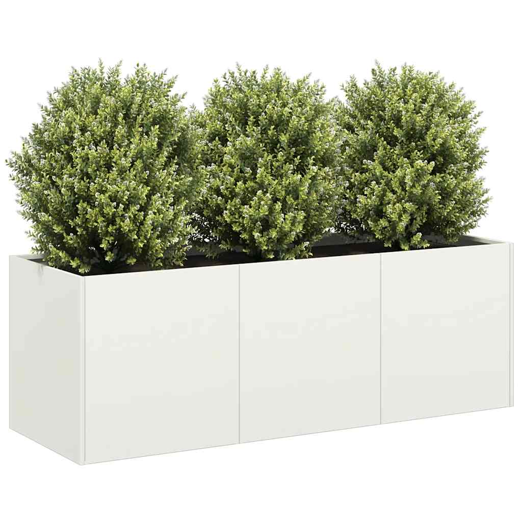 Lovelis, baltos spalvos, 120x40x40cm, šaltai valcuotas plienas