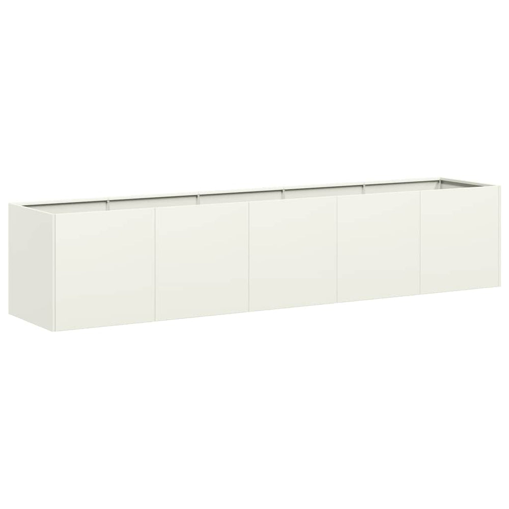 Lovelis, baltos spalvos, 200x40x40cm, šaltai valcuotas plienas