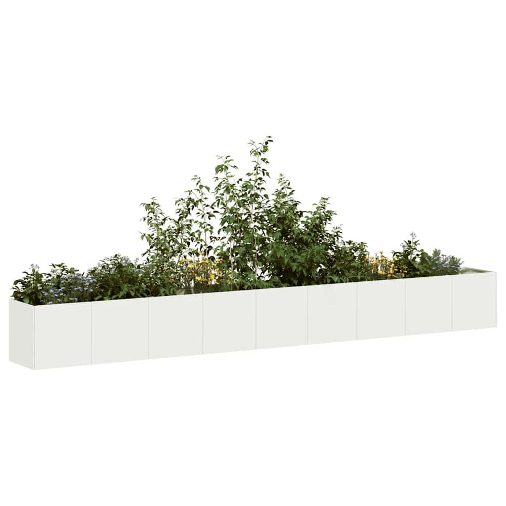 Lovelis, baltos spalvos, 360x40x40cm, šaltai valcuotas plienas