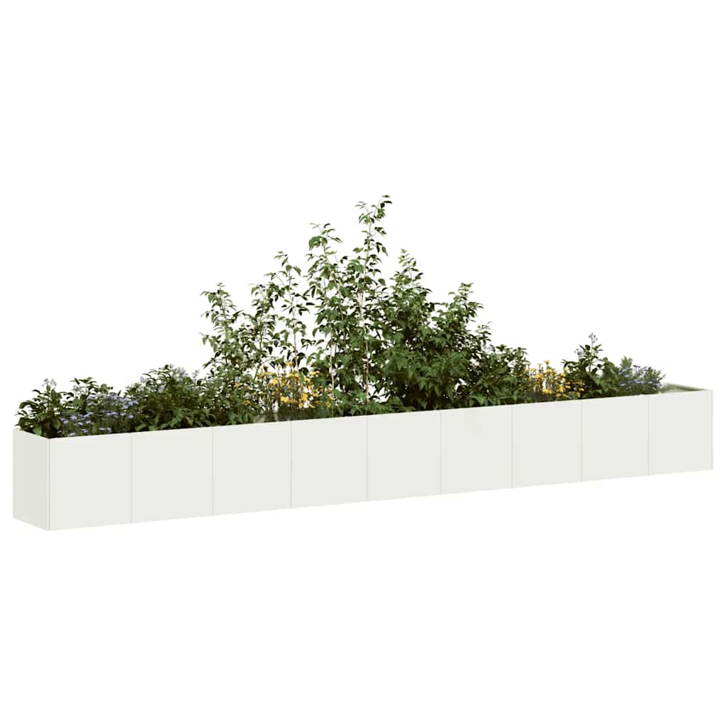 Lovelis, baltos spalvos, 360x40x40cm, šaltai valcuotas plienas