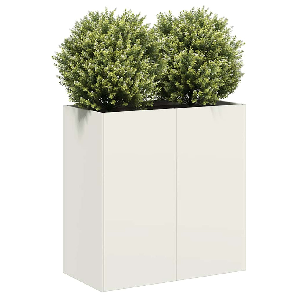 Lovelis, baltos spalvos, 80x40x80cm, šaltai valcuotas plienas