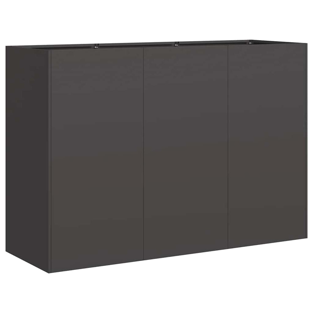Lovelis, juodos spalvos, 120x40x80cm, šaltai valcuotas plienas
