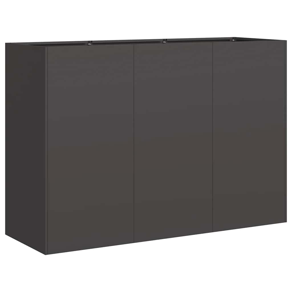 Lovelis, juodos spalvos, 120x40x80cm, šaltai valcuotas plienas