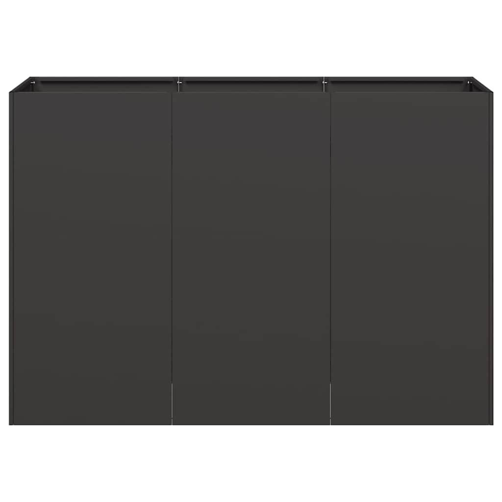 Lovelis, juodos spalvos, 120x40x80cm, šaltai valcuotas plienas