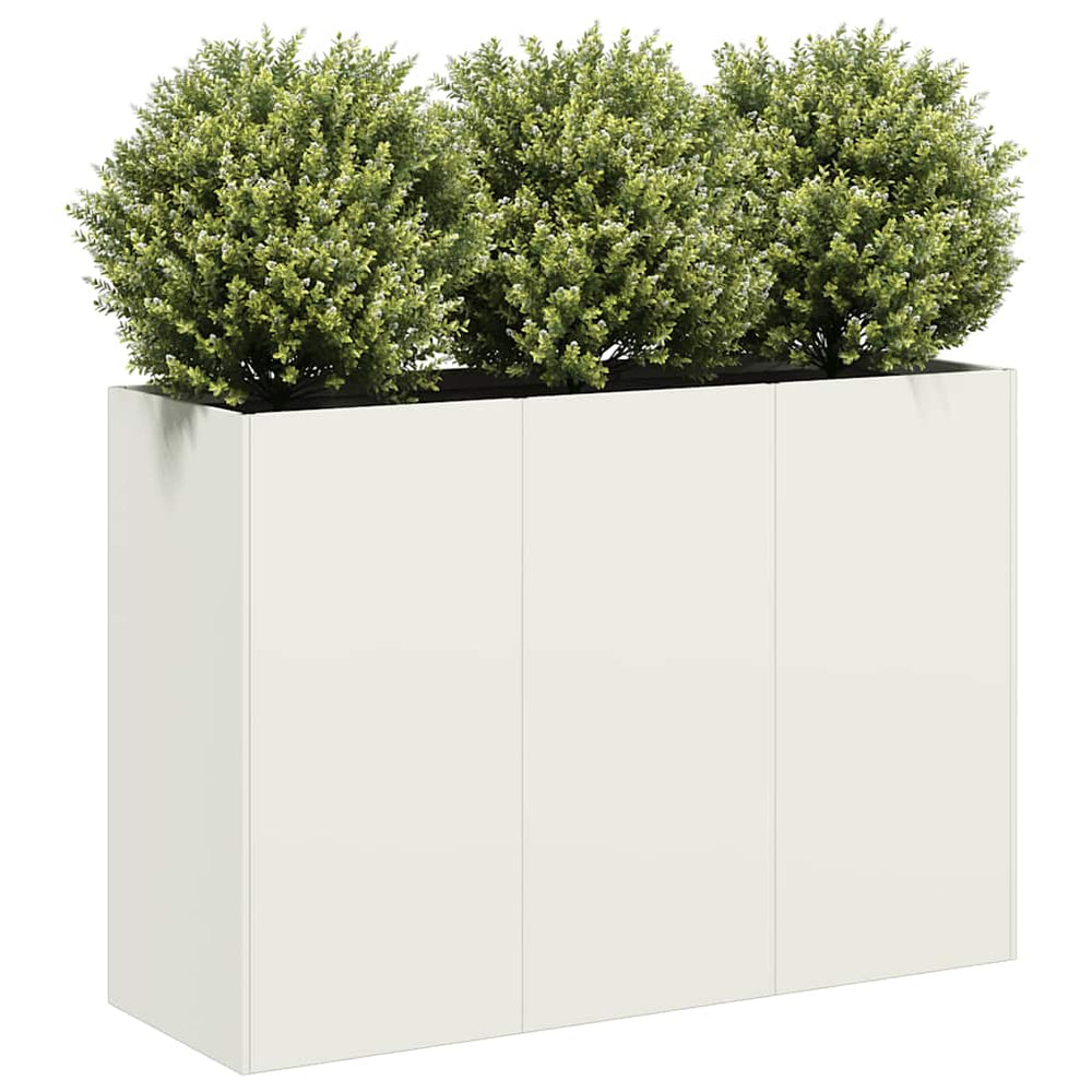 Lovelis, baltos spalvos, 120x40x80cm, šaltai valcuotas plienas