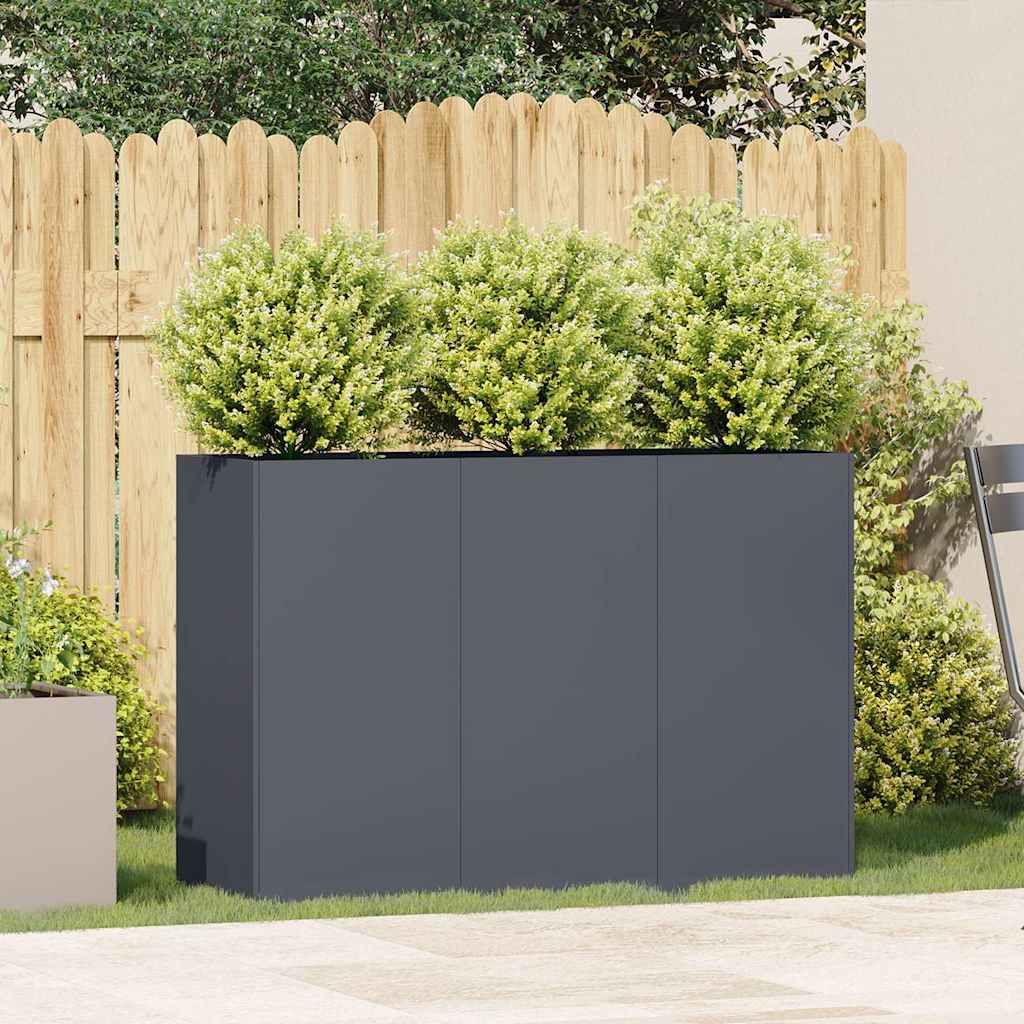 Lovelis, antracito, 120x40x80cm, šaltai valcuotas plienas