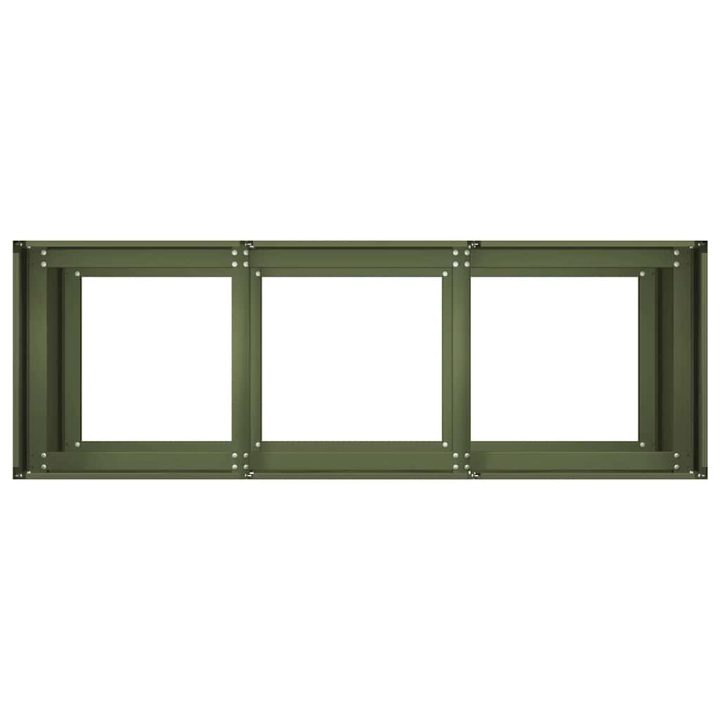 Lovelis, alyvuogių žalias, 120x40x80cm šaltai valcuotas plienas