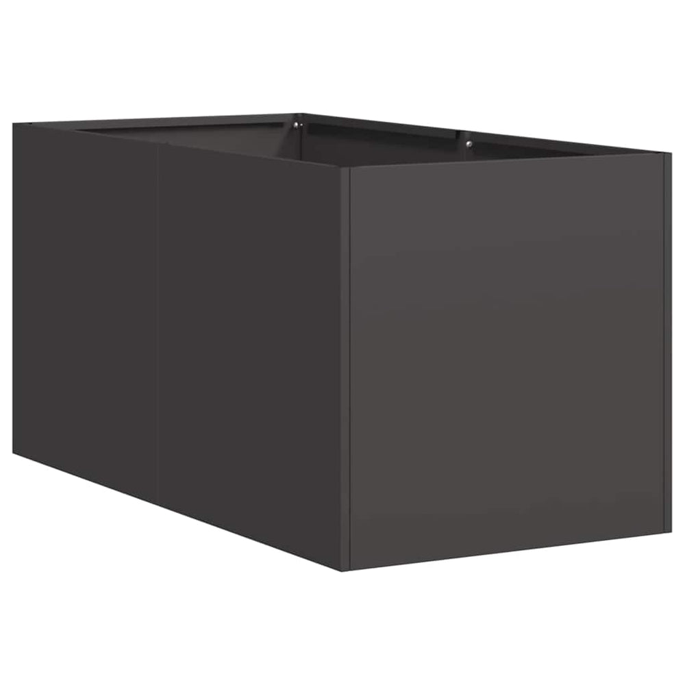 Lovelis, juodos spalvos, 40x80x40cm, šaltai valcuotas plienas