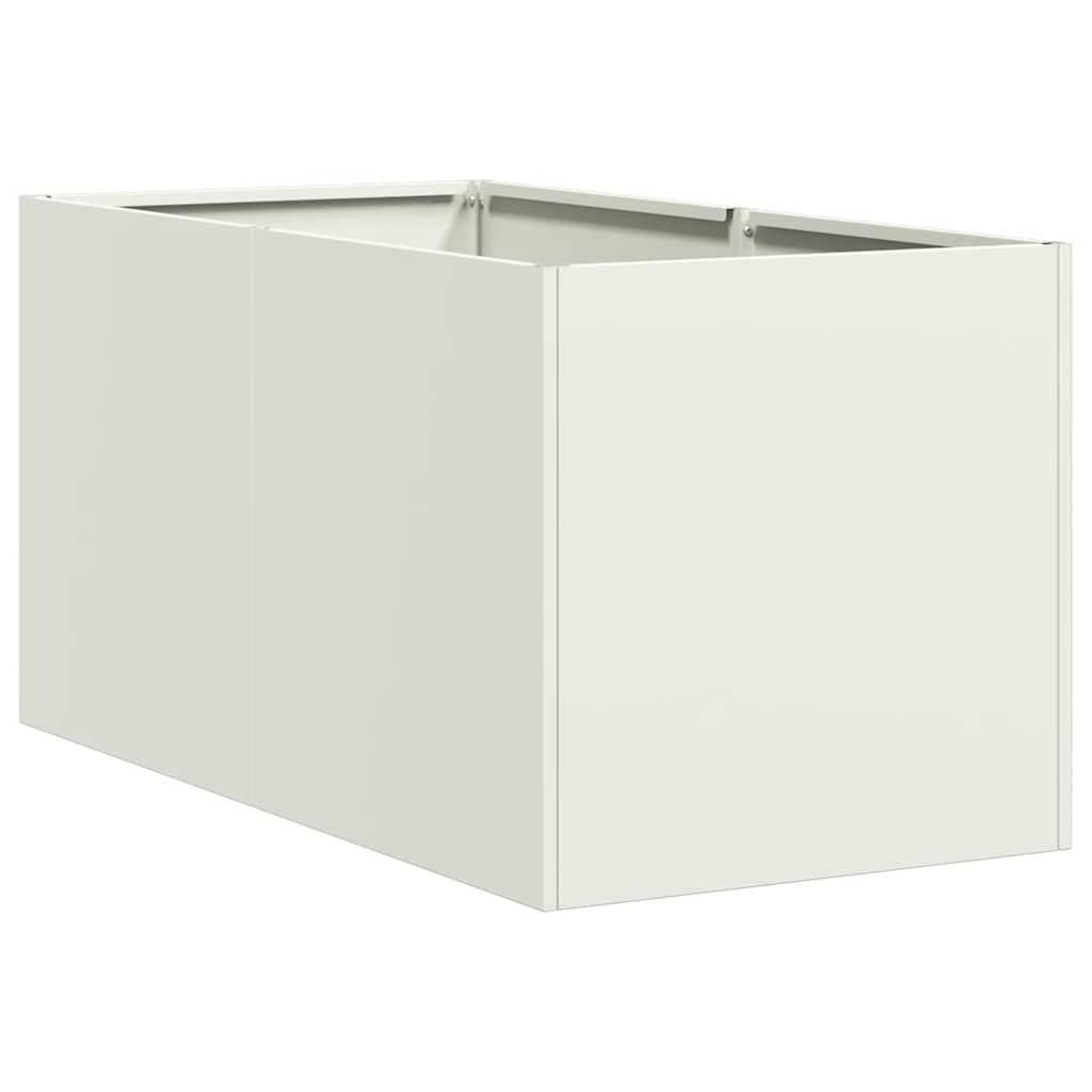 Lovelis, baltos spalvos, 40x80x40cm, šaltai valcuotas plienas