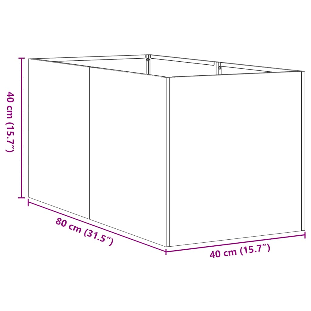 Lovelis, baltos spalvos, 40x80x40cm, šaltai valcuotas plienas