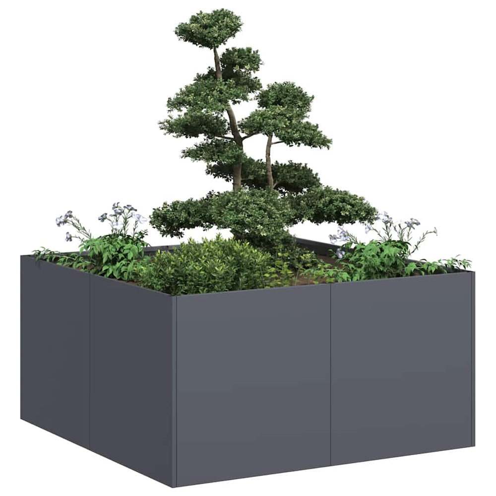 Lovelis, antracito, 80x80x40cm, šaltai valcuotas plienas