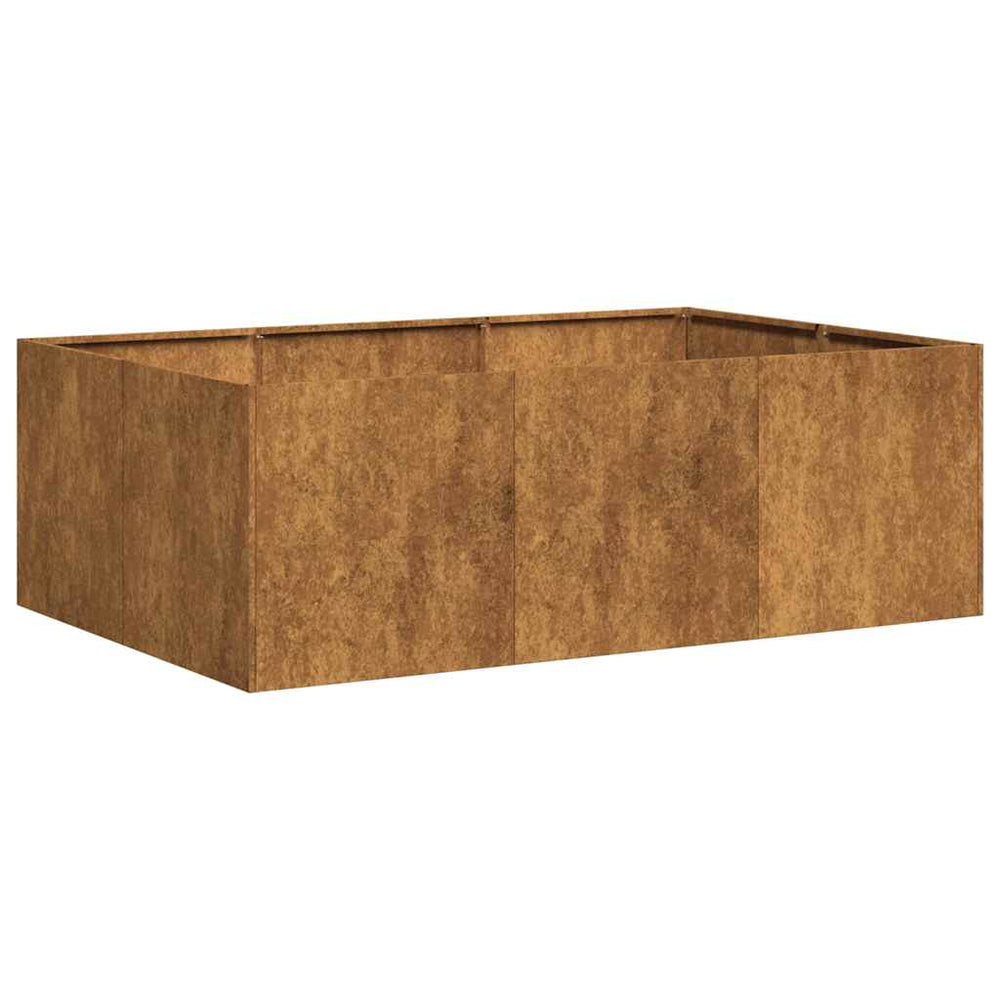 Lovelis, rūdžių, 120x80x40cm, oro sąlygoms atsparus plienas
