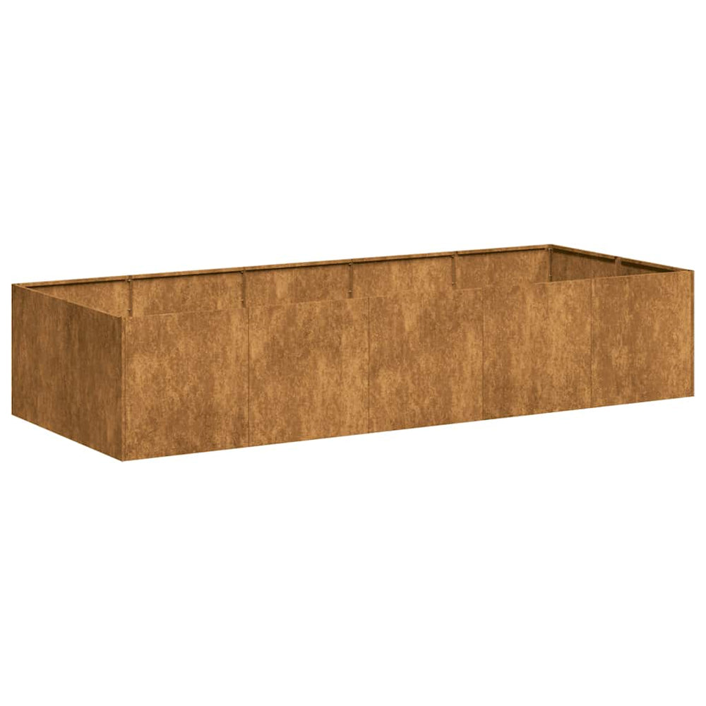 Lovelis, rūdžių, 200x80x40cm, oro sąlygoms atsparus plienas