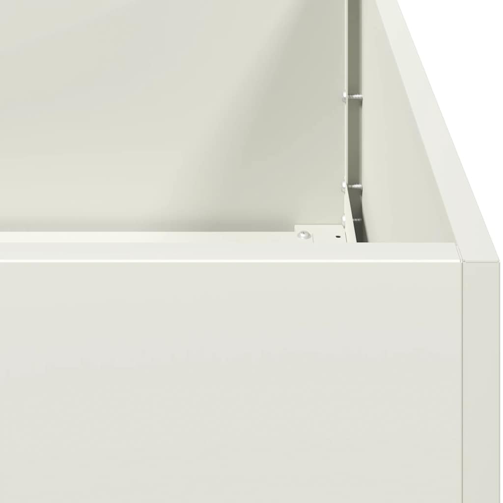 Lovelis, baltos spalvos, 40x80x80cm, plienas