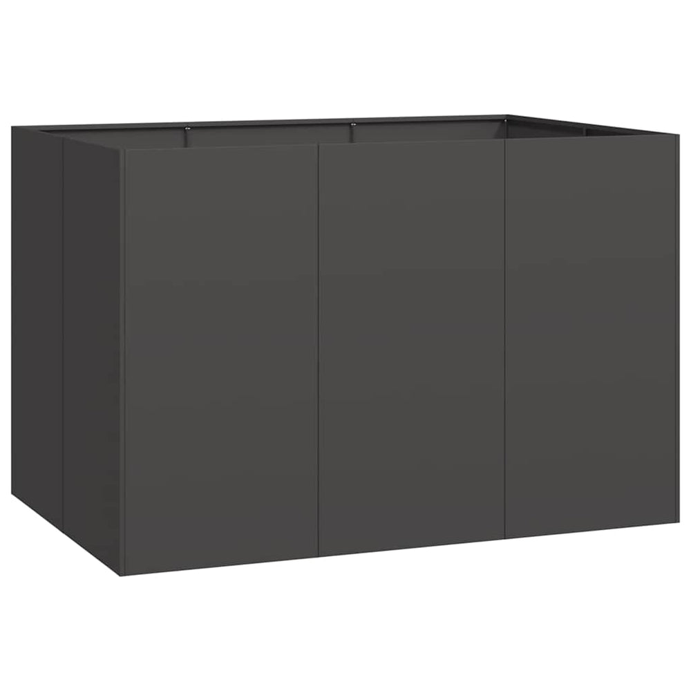 Lovelis, juodos spalvos, 120x80x80cm, plienas