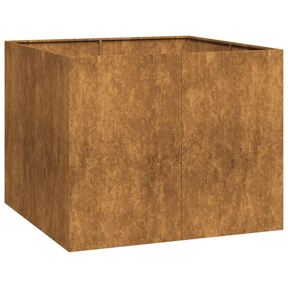 Lovelis, rūdžių, 100x100x80cm, oro sąlygoms atsparus plienas