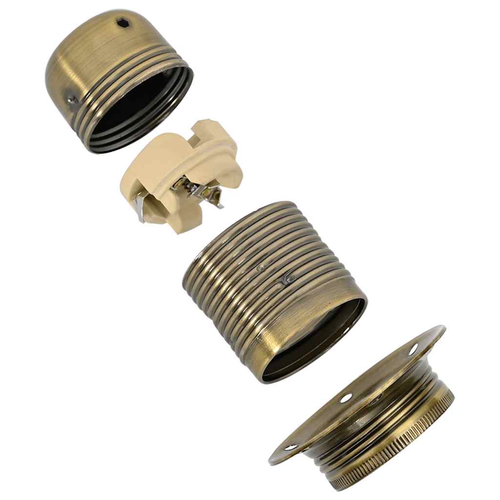 Lamp holders 2 pcs Bronze E27