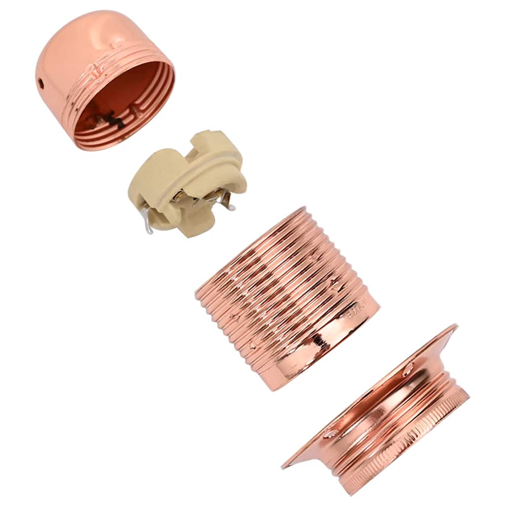 2 pcs Lamp holders Rose Gold E27
