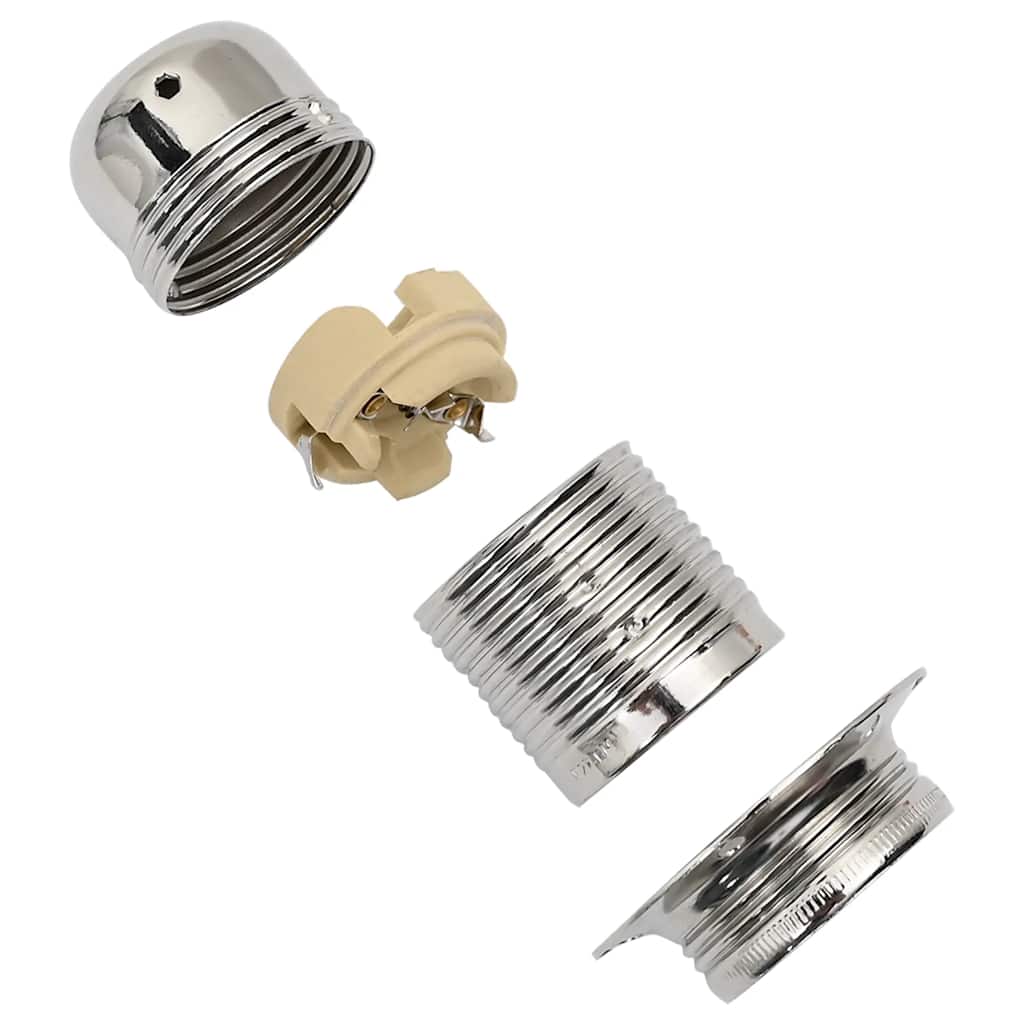 lempų laikikliai 2 vnt Satin Nickel E27