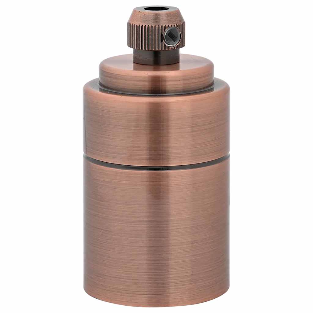 2 pcs Red Bronze E27 lamp holders