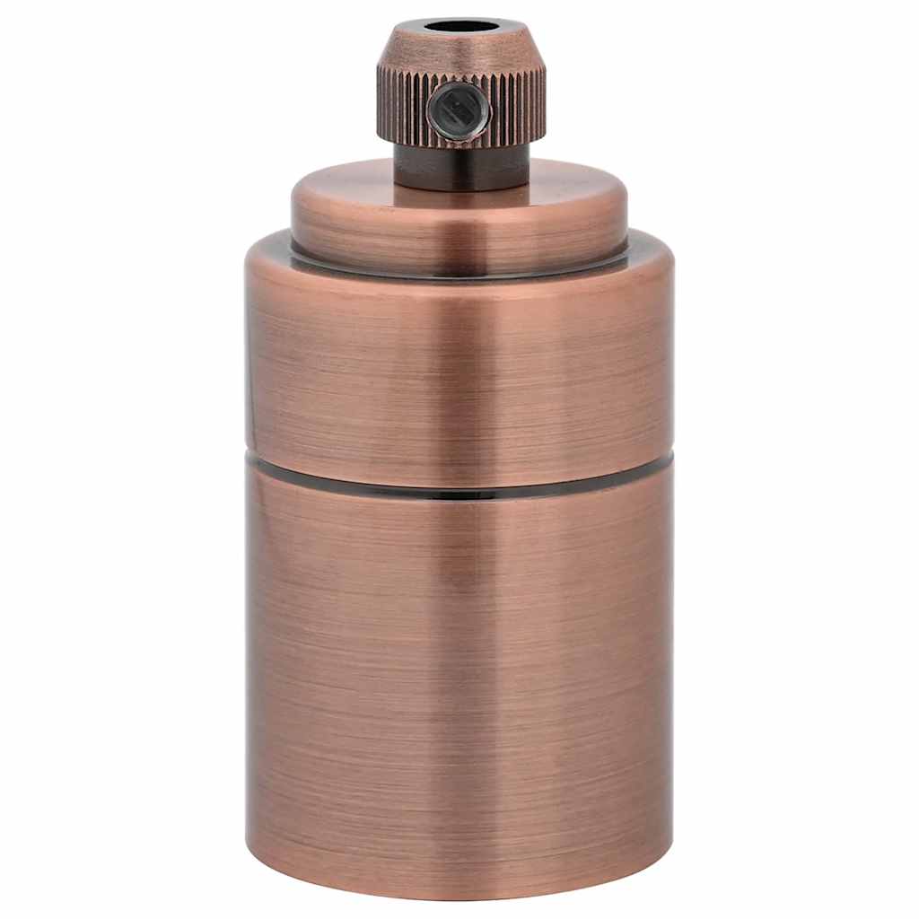 2 pcs Red Bronze E27 lamp holders