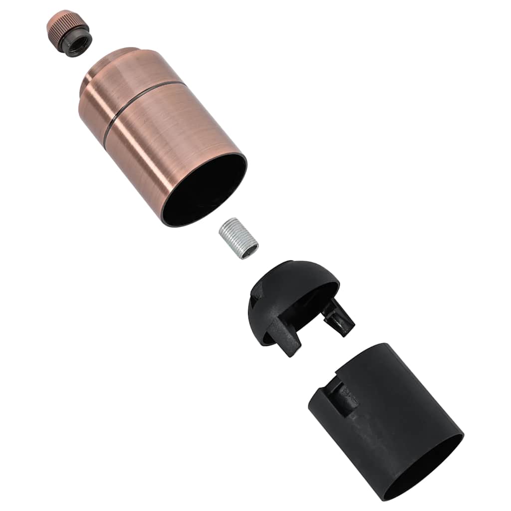 2 pcs Red Bronze E27 lamp holders