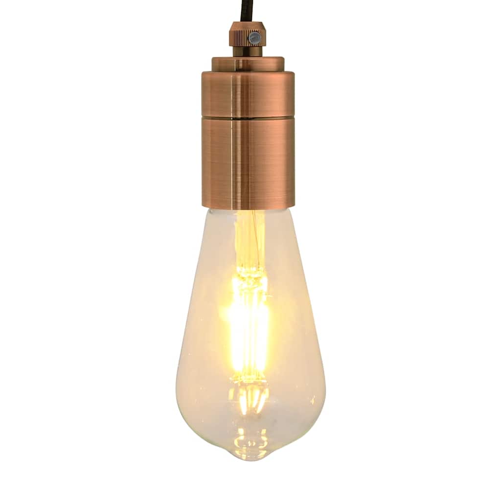 2 pcs Red Bronze E27 lamp holders