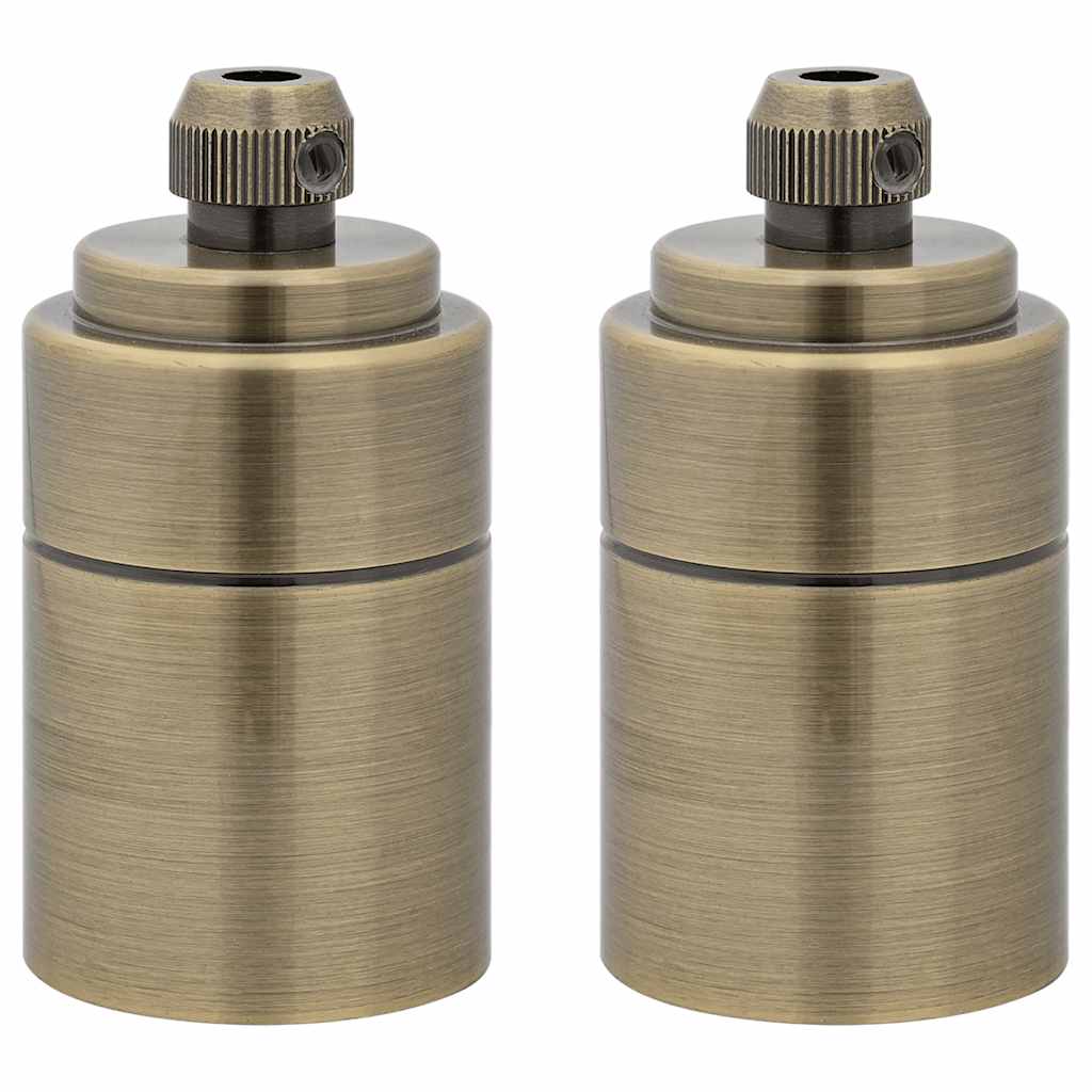 Lamp holders 2 pcs Bronze E27