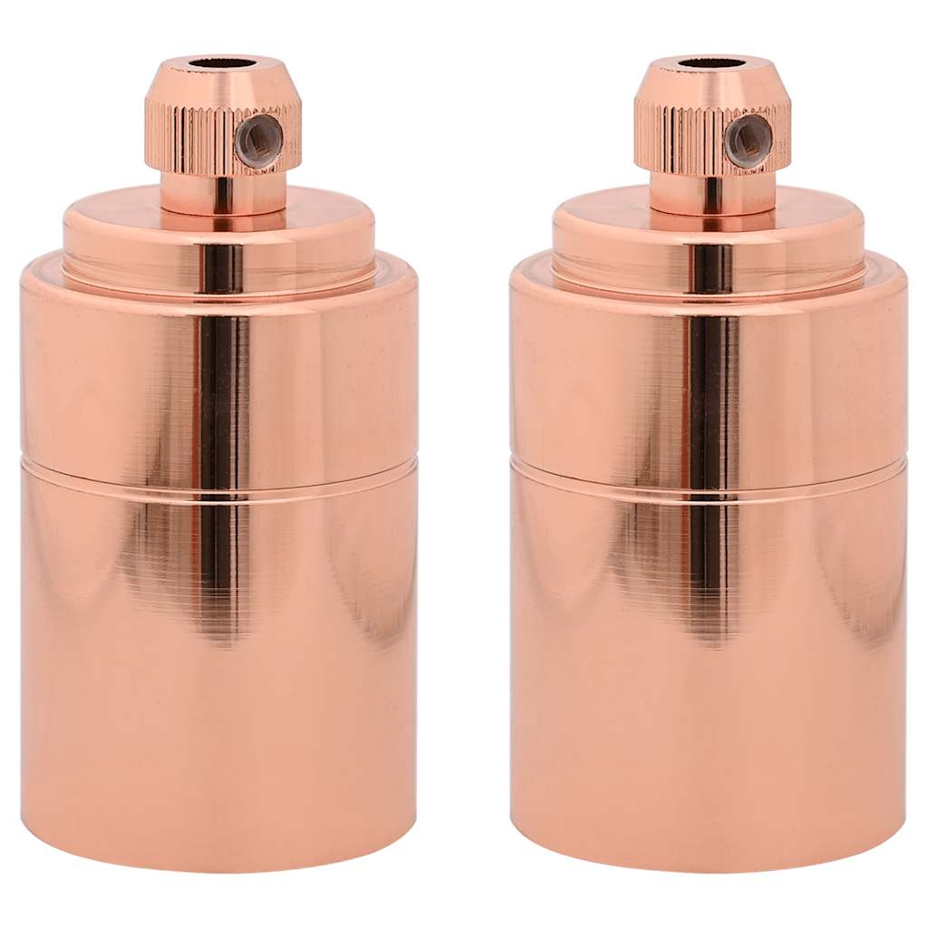 2 pcs Lamp holders Rose Gold E27