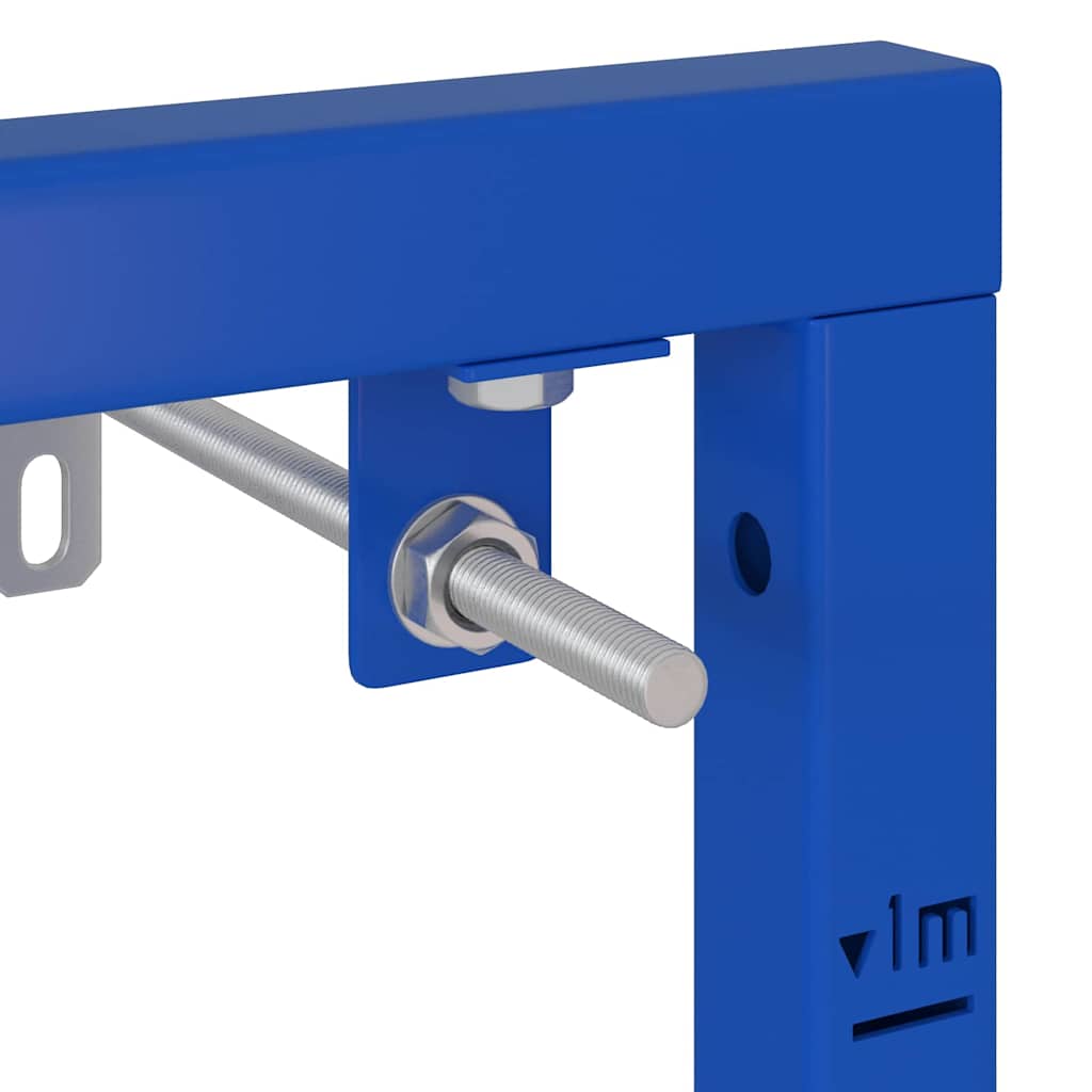 Bathroom wall rack Blue 50 x 17.5 x 136 cm Steel