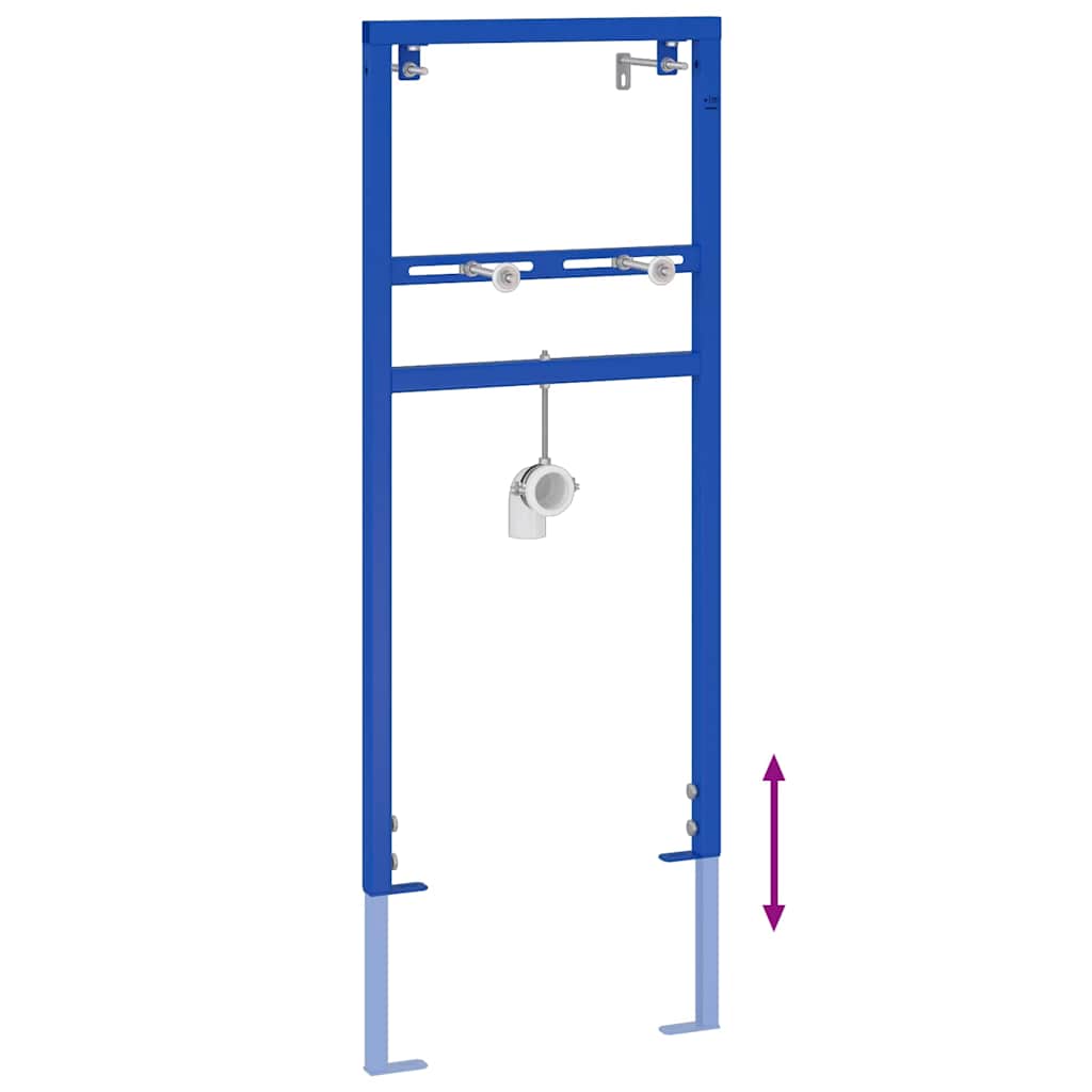 Bathroom wall rack Blue 50 x 17.5 x 136 cm Steel