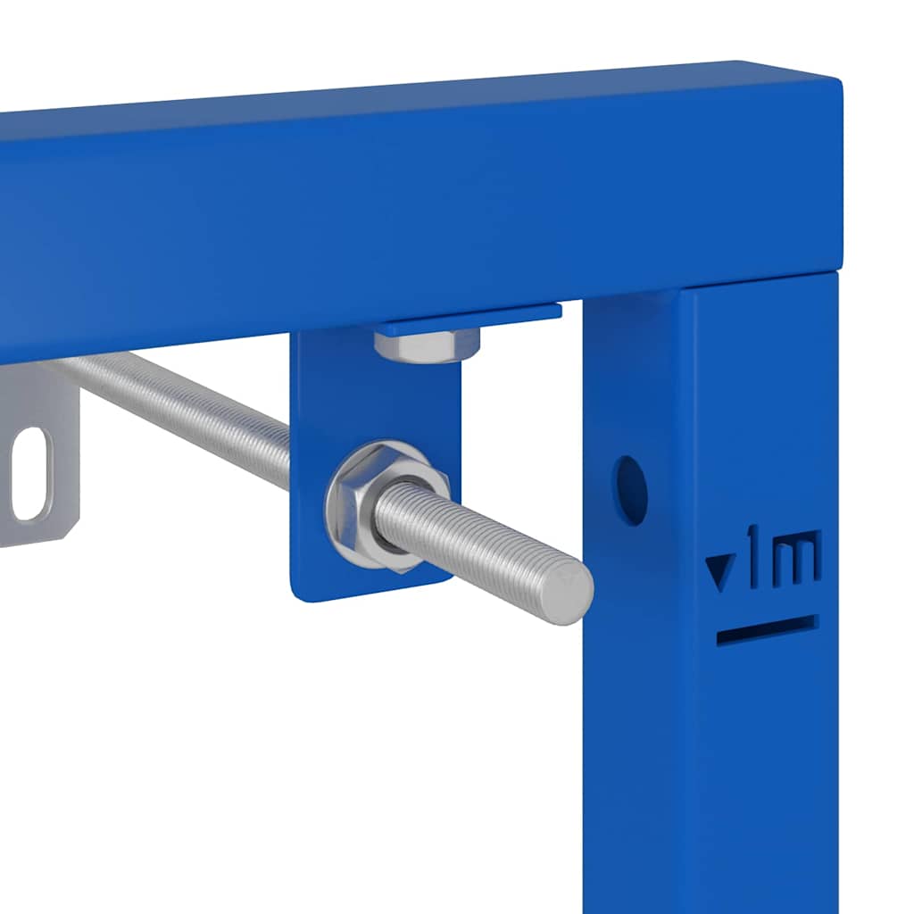 Bathroom wall rack Blue 50 x 17.5 x 136 cm Steel