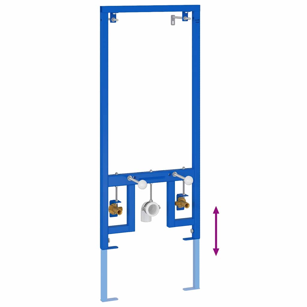 Bathroom wall rack Blue 50 x 17.5 x 136 cm Steel