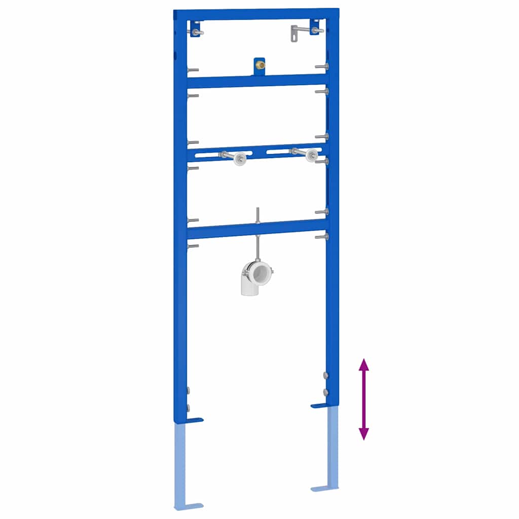 Bathroom wall rack Blue 50 x 17.5 x 136 cm Steel