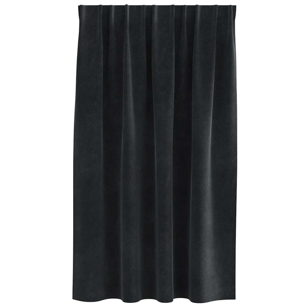 Aptumšojošie aizkari 2 gab. Melni 140 x 140 cm Samts