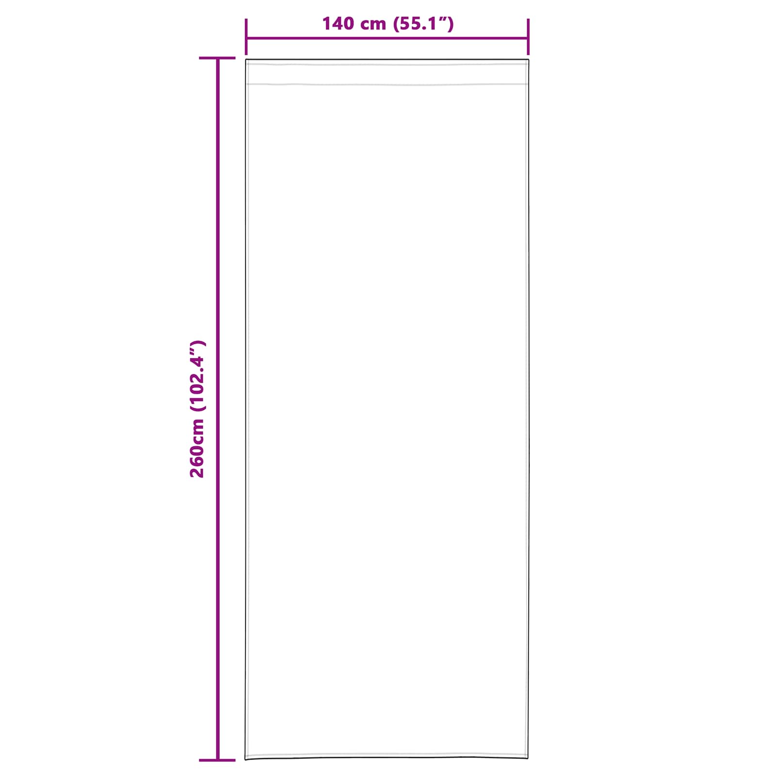 Užtemdymo užuolaidos 2 pcs Kreminė 140 x 260 cm Aksomas