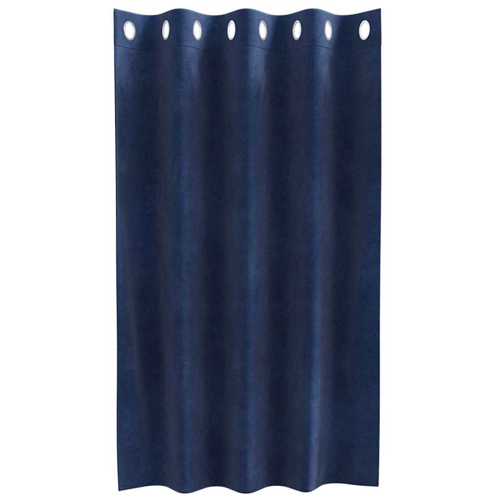 Užtemdymo užuolaidos 2 pcs Tamsiai mėlyna 140 x 140 cm Aksomas