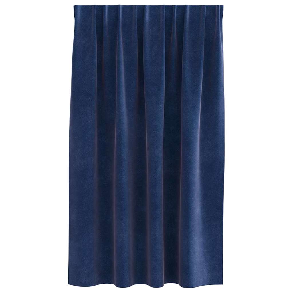 Aptumšojošie aizkari 2 gab. Tumši zili 140 x 140 cm Samts