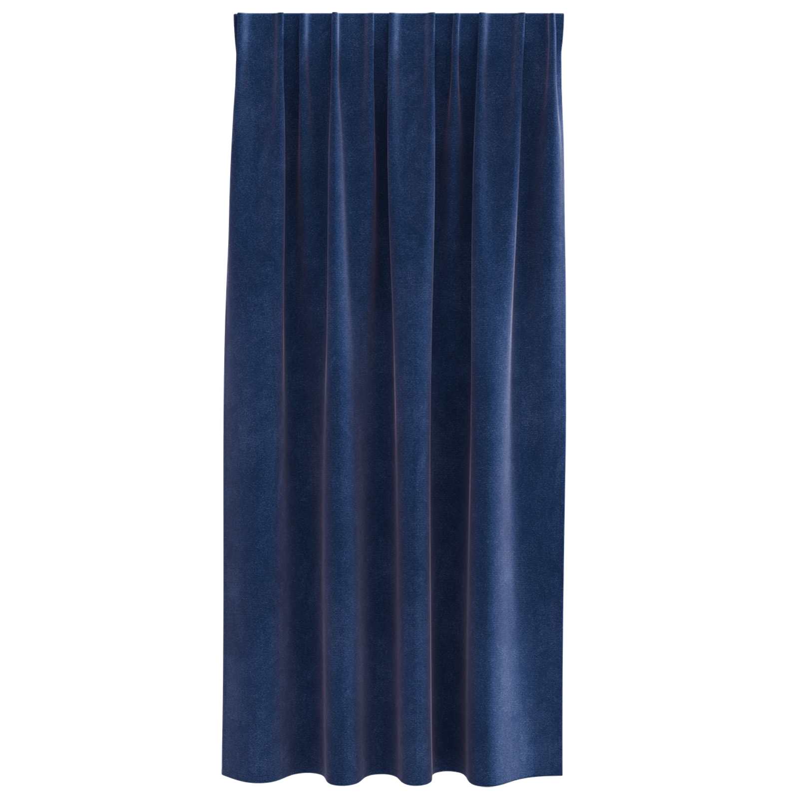 Blackout Curtains 2 pcs Dark Blue 140 x 175 cm Velvet
