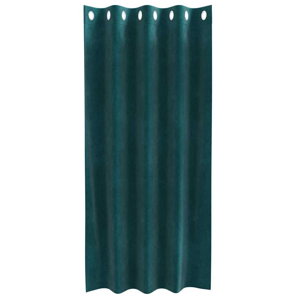 Užtemdymo užuolaidos 2 pcs Tamsiai žalia 140 x 175 cm Aksomas