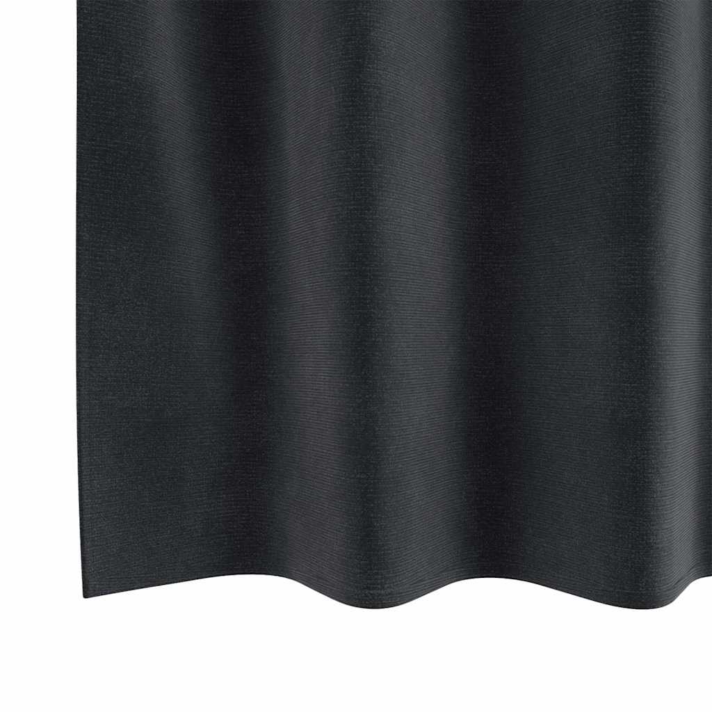 Blackout Curtains 2 pcs Dark Grey 140 x 140 cm Velvet