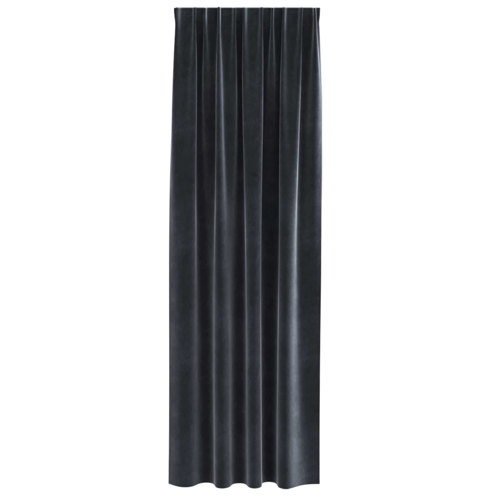 Užtemdymo užuolaidos 2 pcs Tamsiai pilka 140 x 260 cm Aksomas