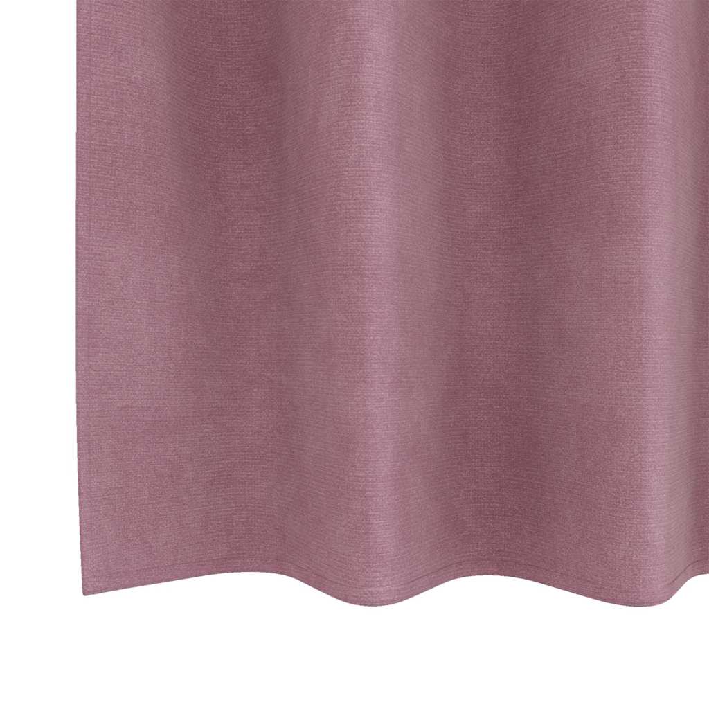 Užtemdymo užuolaidos 2 pcs Tamsiai rožinė 140 x 140 cm Aksomas