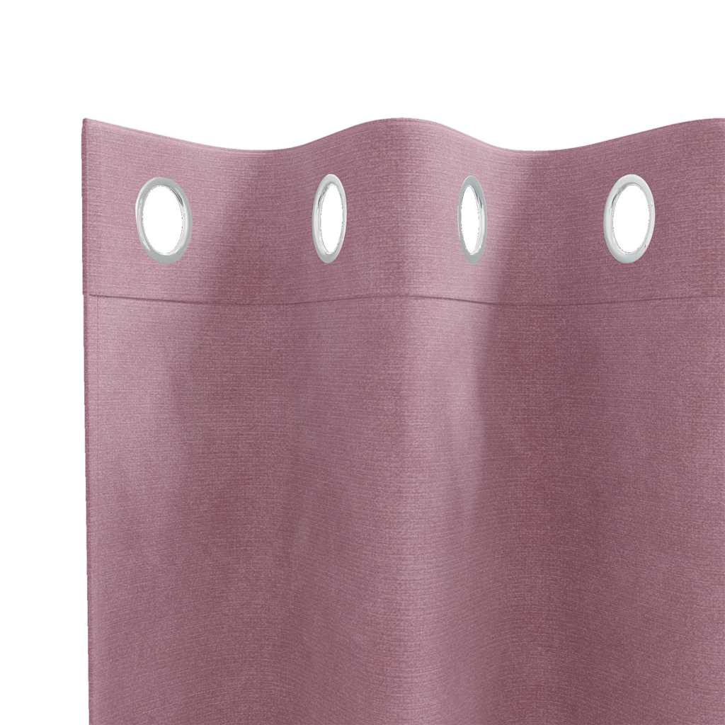 Blackout Curtains 2 pcs Dark Pink 140 x 225 cm Velvet