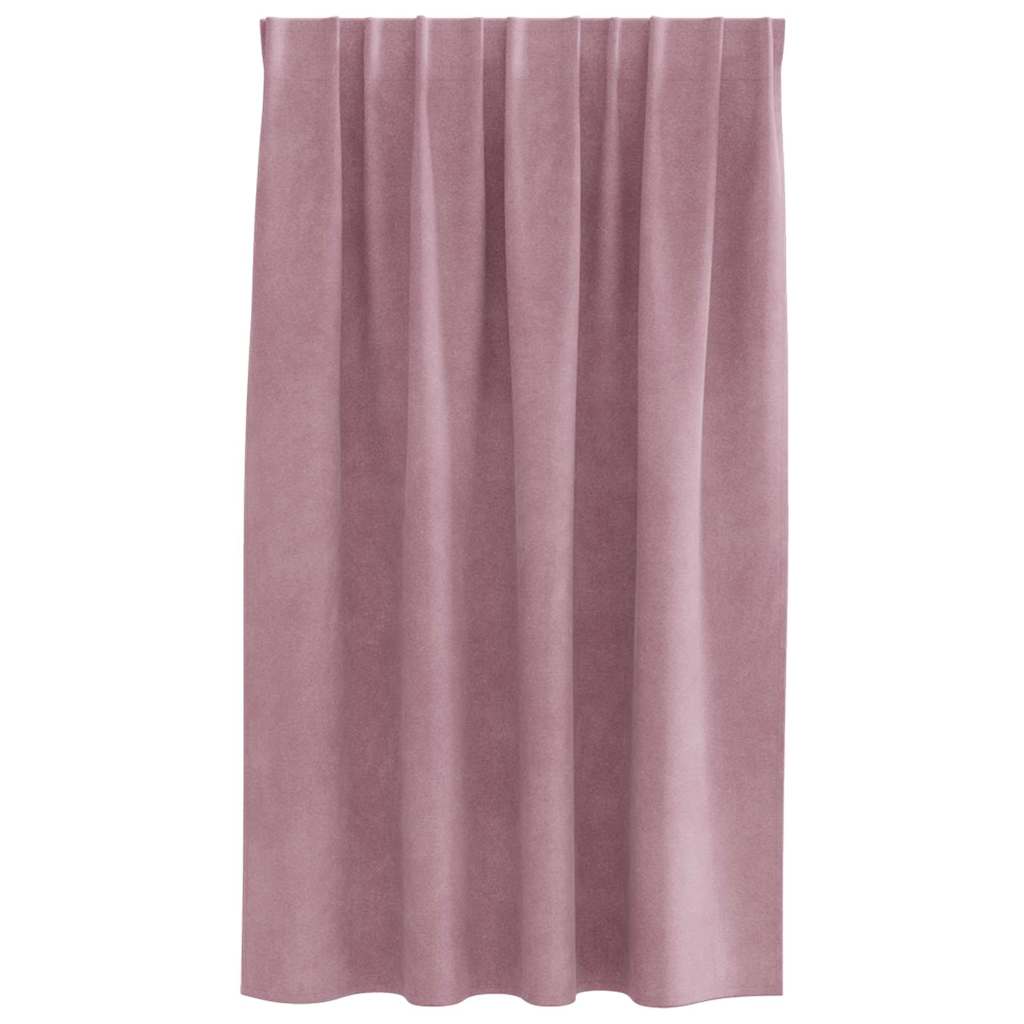 Užtemdymo užuolaidos 2 pcs Tamsiai rožinė 140 x 140 cm Aksomas