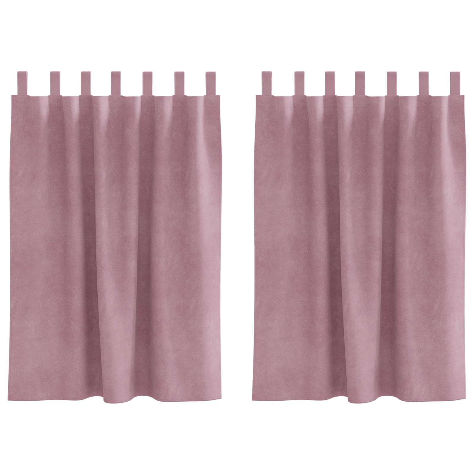 Užtemdymo užuolaidos 2 pcs Tamsiai rožinė 140 x 140 cm Aksomas