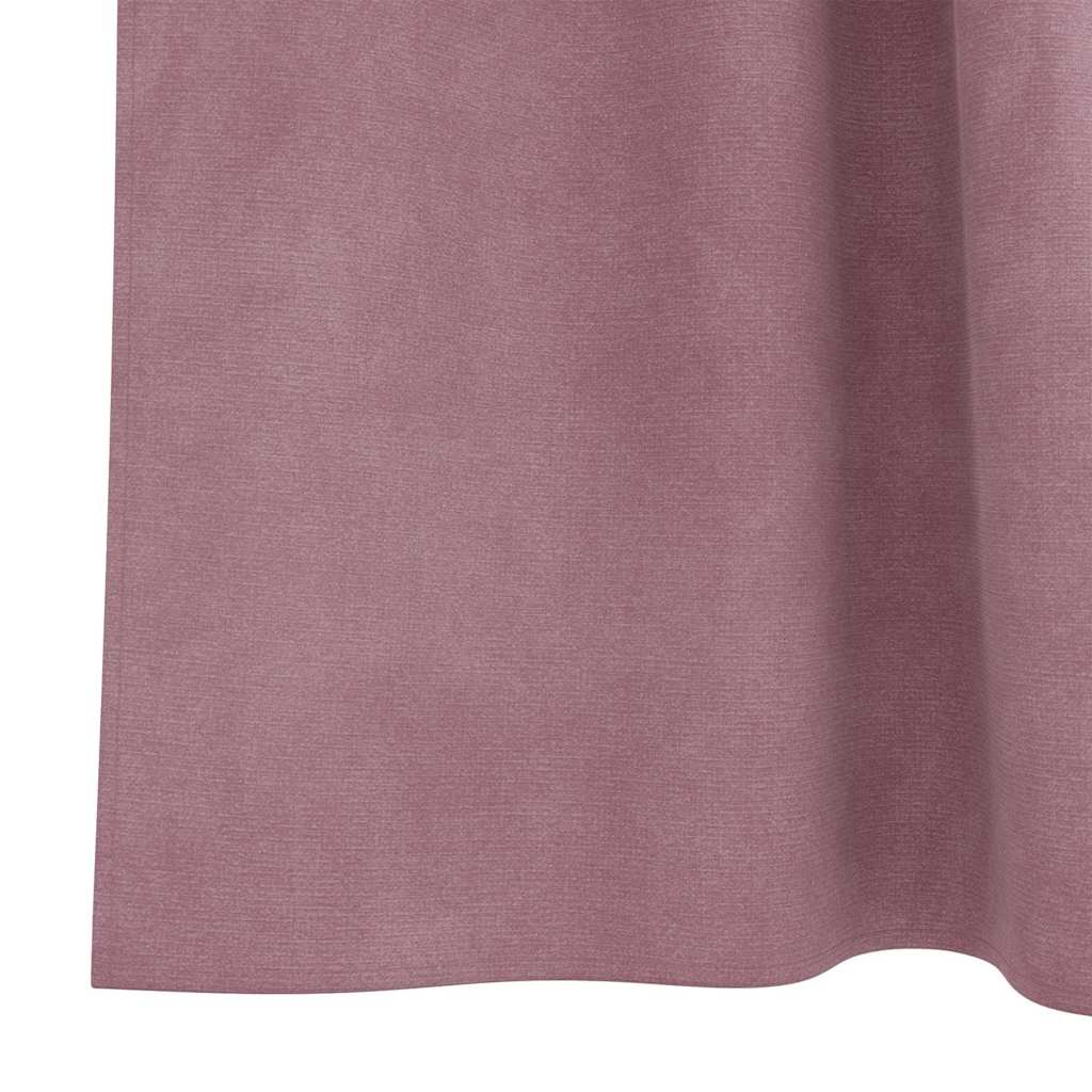 Blackout Curtains with Loop Tabs 2 pcs Dark Pink Velvet