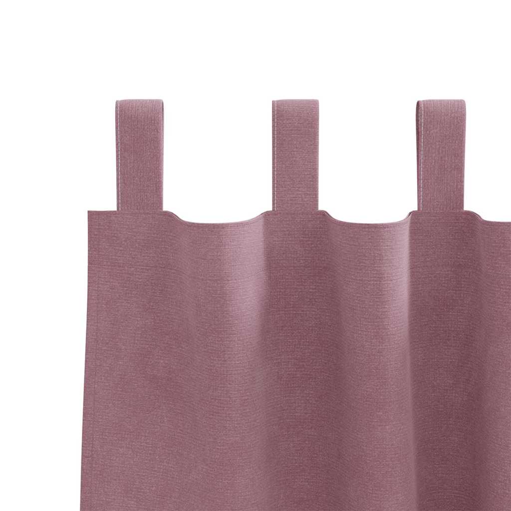 Blackout Curtains 2 pcs Dark Pink 140 x 260 cm Velvet