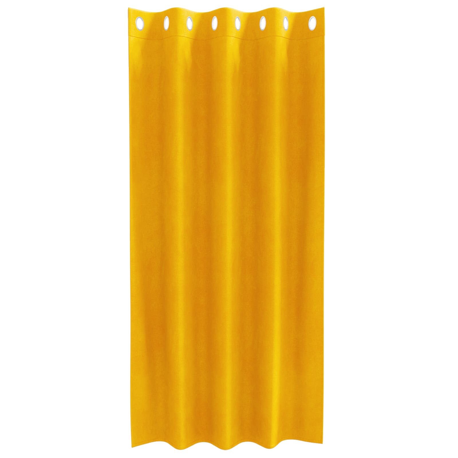 Užtemdymo užuolaidos 2 pcs Garučių geltona 140 x 175 cm Aksomas